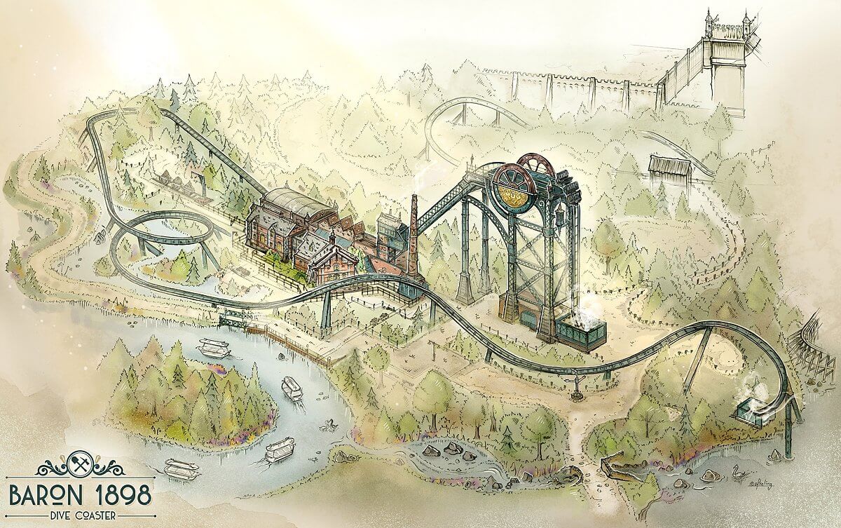 Baron1898 im Freizeitpark Efteling