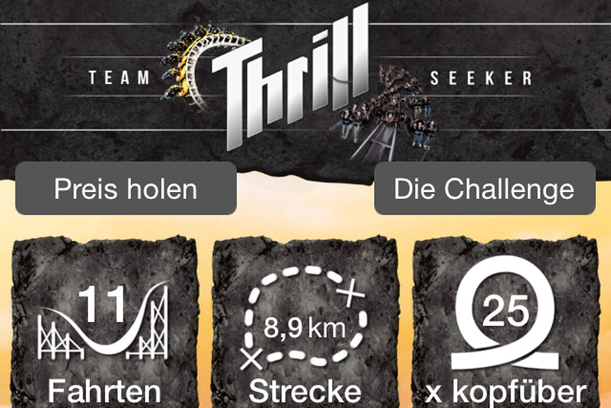 Die Thrillseeker-App des Heide Park