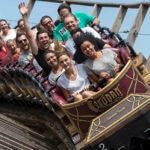 Stefanie Giesinger liebt den Fahrtwind in der Holzachterbahn „WODAN – Timburcoaster“