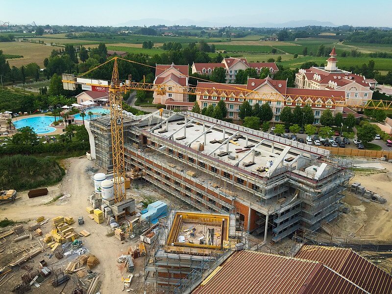 Baustelle Gardaland Adventure Hotel