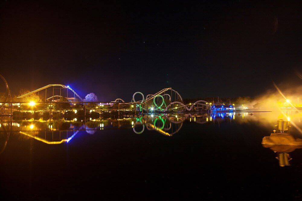 Halloweeks Abendstimmung im Heide Park Resort