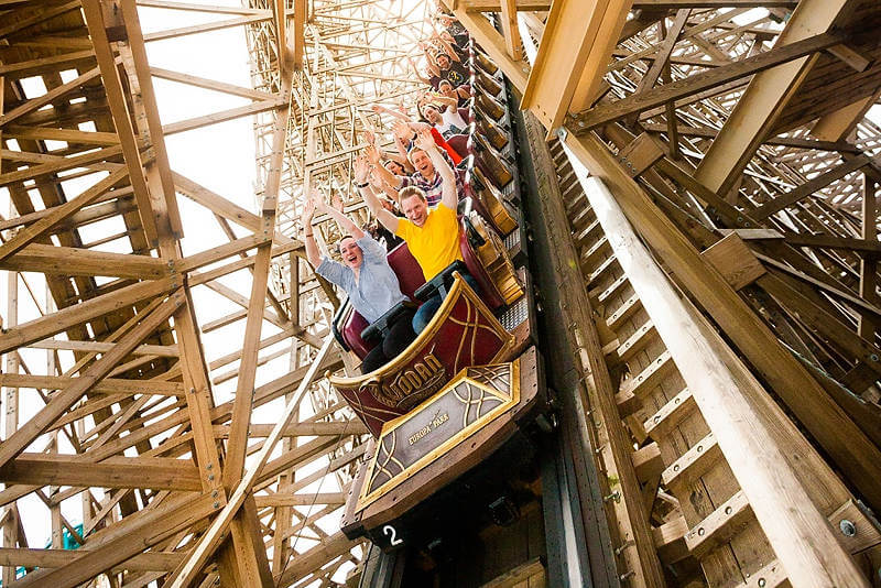 Holzachterbahn Wodan im Freizeitpark Europa-Park