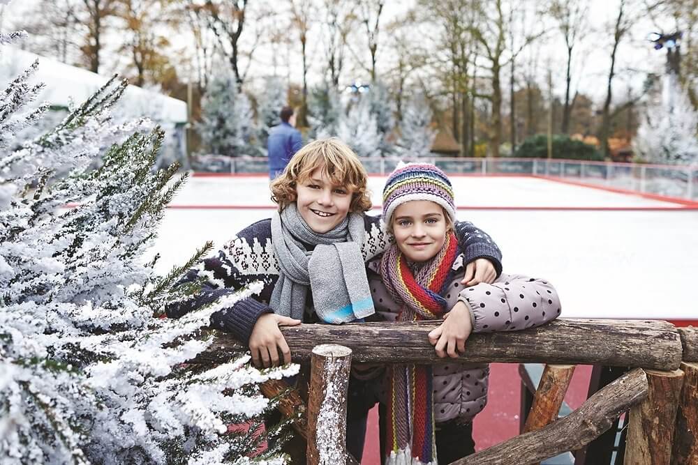 Eislaufbahn in Winter-Efteling