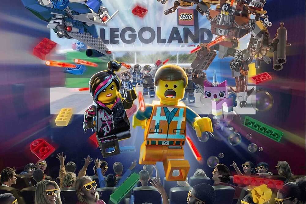 Der 4D-Film "The LEGO Movie™ 4D Ein neues Abenteuer" mit Emmet und Wyldstyle im LEGOLAND Deutschland