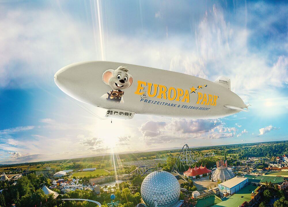 Mit dem Zeppelin über den Europa-Park
