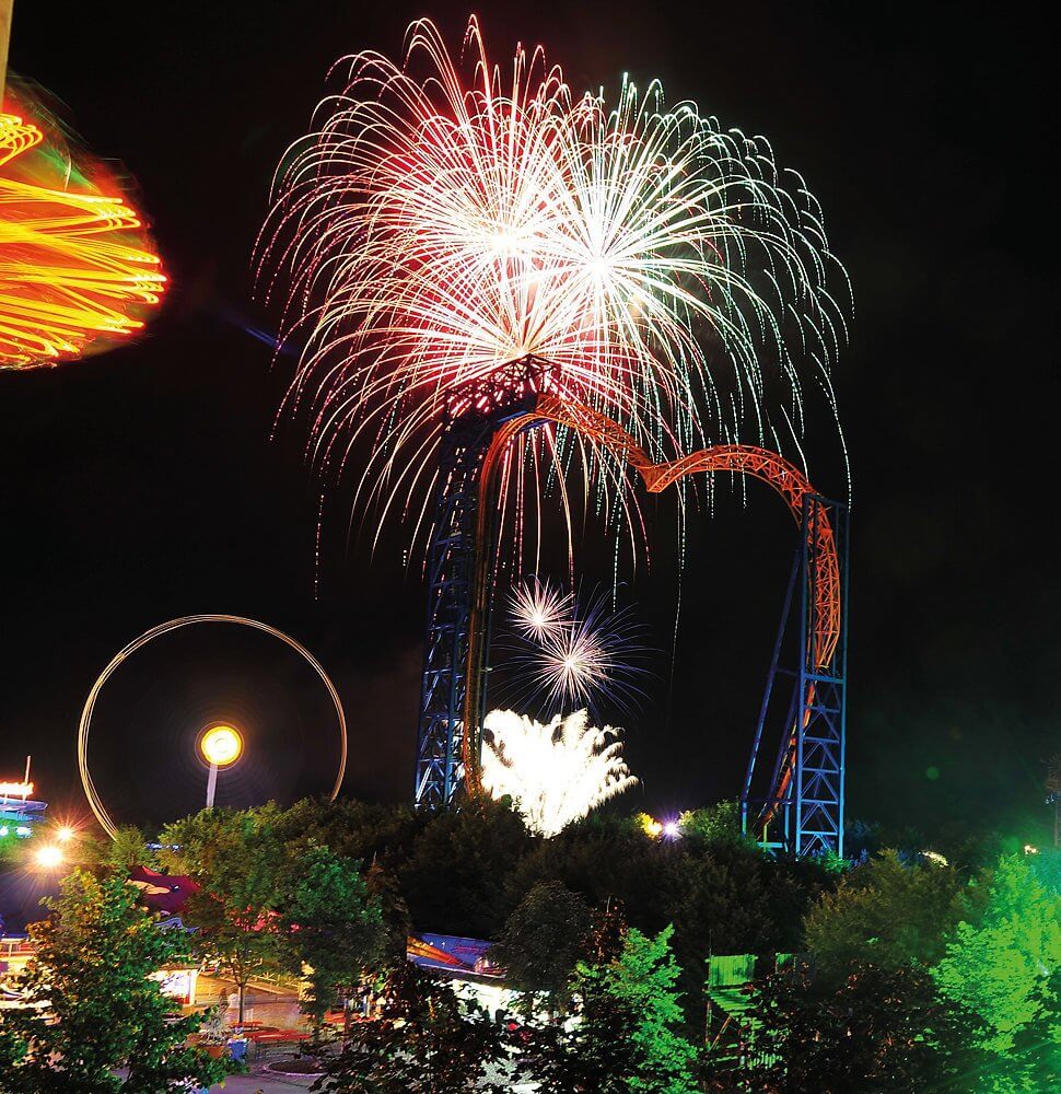 Skyline Park bei Nacht