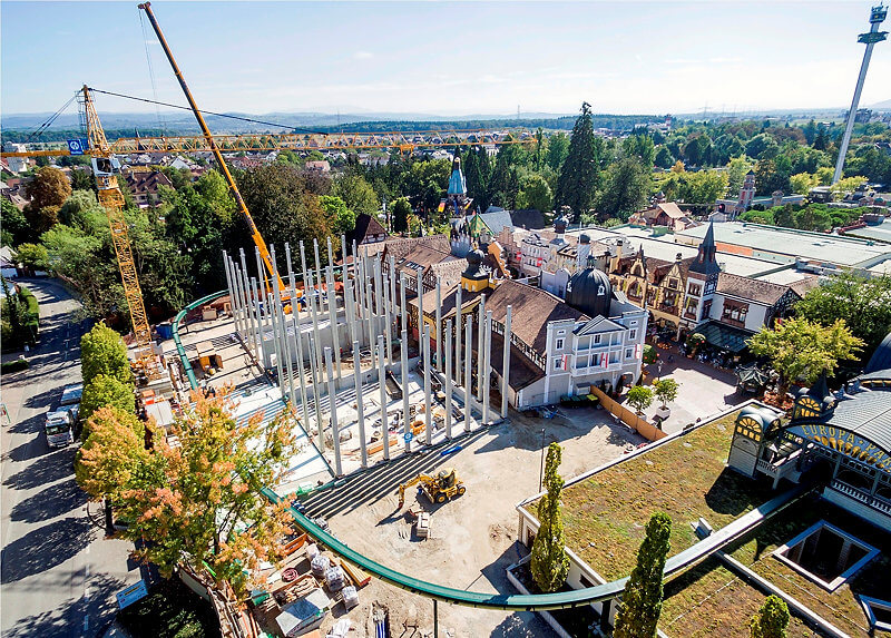 Baustelle des Project V im Europa-Park