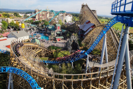 Achterbahnen Wodan und Blue Fire im Europa-Park