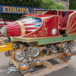 Zug für den "Eurosat - CanCan Coaster" im Europa-Park