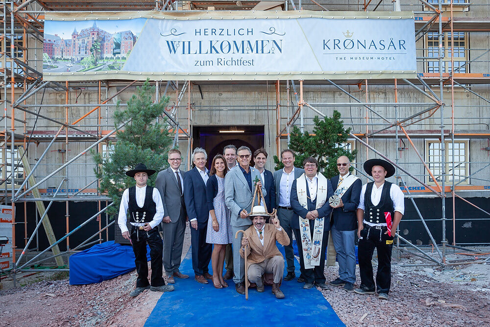 Richtfest und Grundsteinlegung Erlebnishotel Krønasår