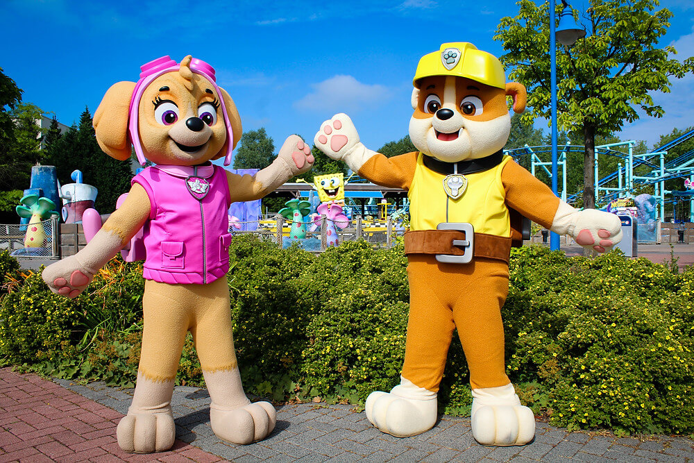 Skye und Rubble erweitern die Paw Patrol Team im Movie Park Germany