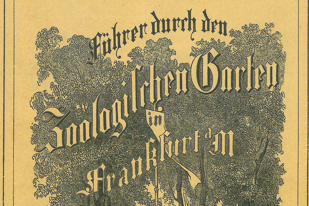 Titelblatt Zooführer 1860 Zoo Frankfurt