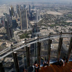 Die Aussichtsplattform des Burj Khalifa in Dubai