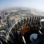 Die Aussichtsplattform des Burj Khalifa in Dubai