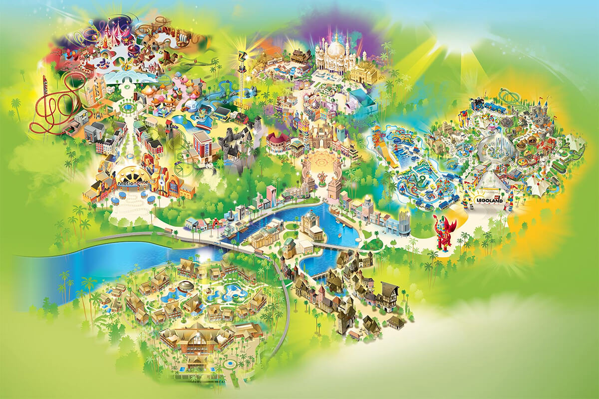 Dubai Parks & Resorts Karte