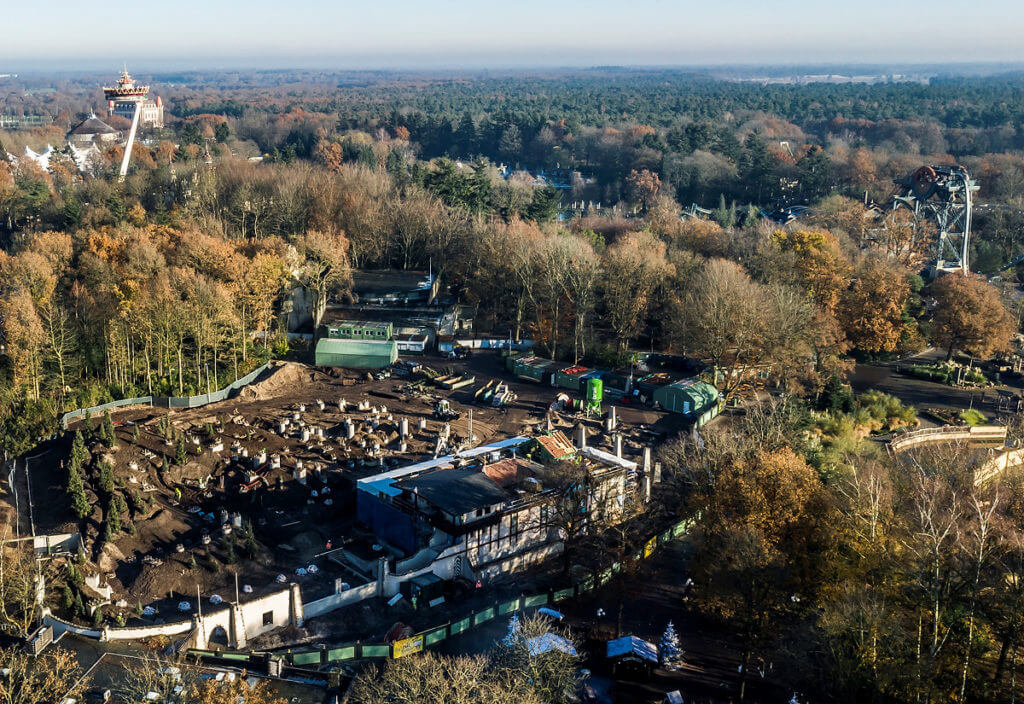 Efteling - Achterbahn Max & Moritz Baustelle