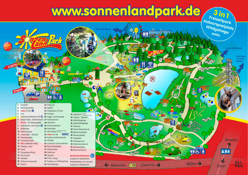 Parkplan Sonnenlandpark Lichtenau