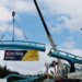 Der neue Wing Coaster im LEGOLAND® Deutschland steht kurz vor der Vollendung