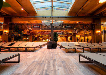 Platz zum Ausruhen und Entspannen im Wasserpark Rulantica